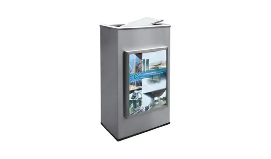 ATB-165/S Stainless Steel Outdoor Bin – LEADER Stainless Steel Outdoor Bin