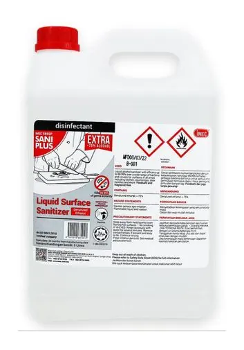 585SP Sani Plus – Liquid Surface Sanitizer · 75% Alcohol