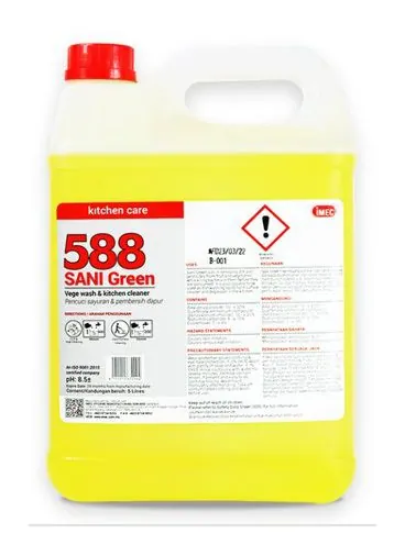 588 Sani Green – Fruit & Vegetable Wash · Kitchen Cleaner