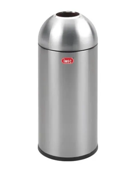 IP1232SD Stainless Steel Bullet Bin with Dome Open Top – Recycle bins