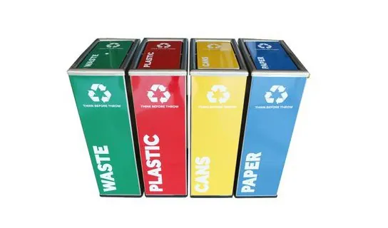 SF30R S/Steel Recycle Bin Flip Top – Recycle bins