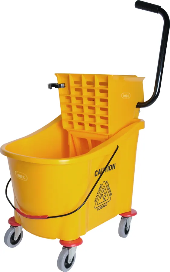 SP31 Utility Single Bucket c/w Side Press Wringer – Mops & cloths