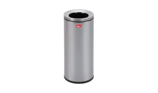 SR1226TO Stainless Steel Round Bin with Open Top – Recycle bins