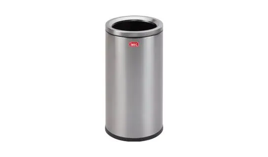 SR1529TO Stainless Steel Round Bin with Open Top – Recycle bins