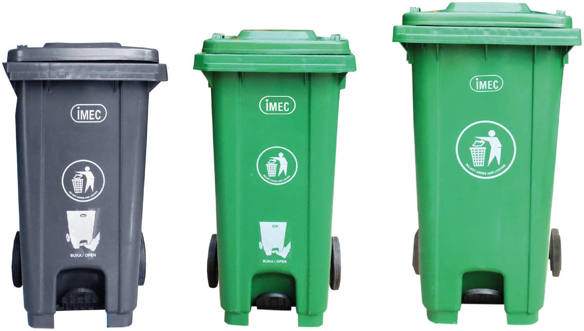 STEP100 / 120 / 240 Heavy Duty Step-On Two Wheel Bin – Indoor & pedal bins