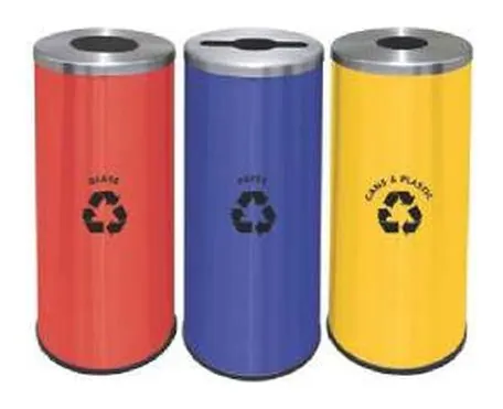 RECYCLE-132/SS Stainless / Powder-coated Recycle Bin – LEADER Stainless / Powder-coated Recycle Bin