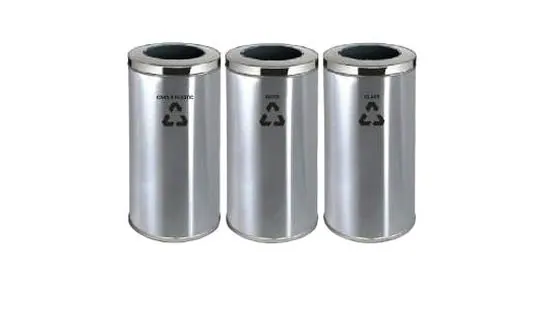 RECYCLE-222/SS Stainless / Powder-coated Recycle Bin – LEADER Stainless / Powder-coated Recycle Bin