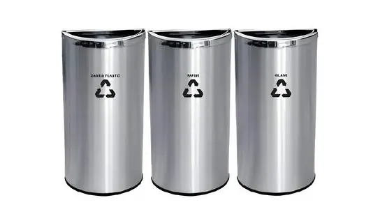 RECYCLE-229/SS Stainless / Powder-coated Recycle Bin – LEADER Stainless / Powder-coated Recycle Bin