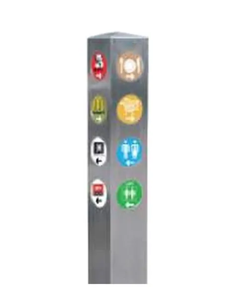SBL-384-M Stainless Steel Bollard – LEADER Stainless Steel Bollard