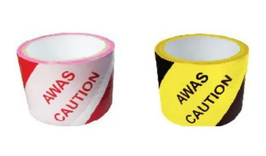 Awas Warning Tape – Bollards, traffic & safety