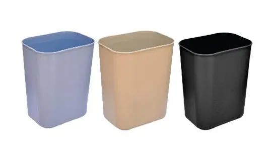 Double layer / rectangular / powder-coated room bins – Indoor & pedal bins