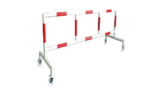 Mobile Barrier (Red + White) – Bollards, traffic & safety